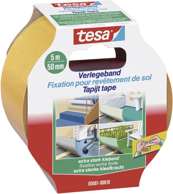 tesa EXTRA STRONG 05681-00018-11 Verlegeband  Orange (L x B) 5 m x 50 mm 1 St.