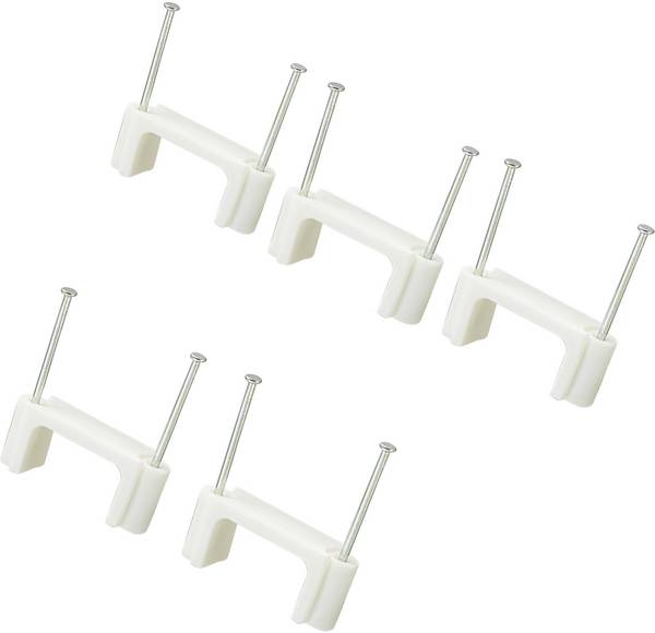 TRU COMPONENTS TC-DNF24203 Nagelschellen 1593095 Bündel-Ø-Bereich 24 mm (max) zweilaschig Weiß 100 St.