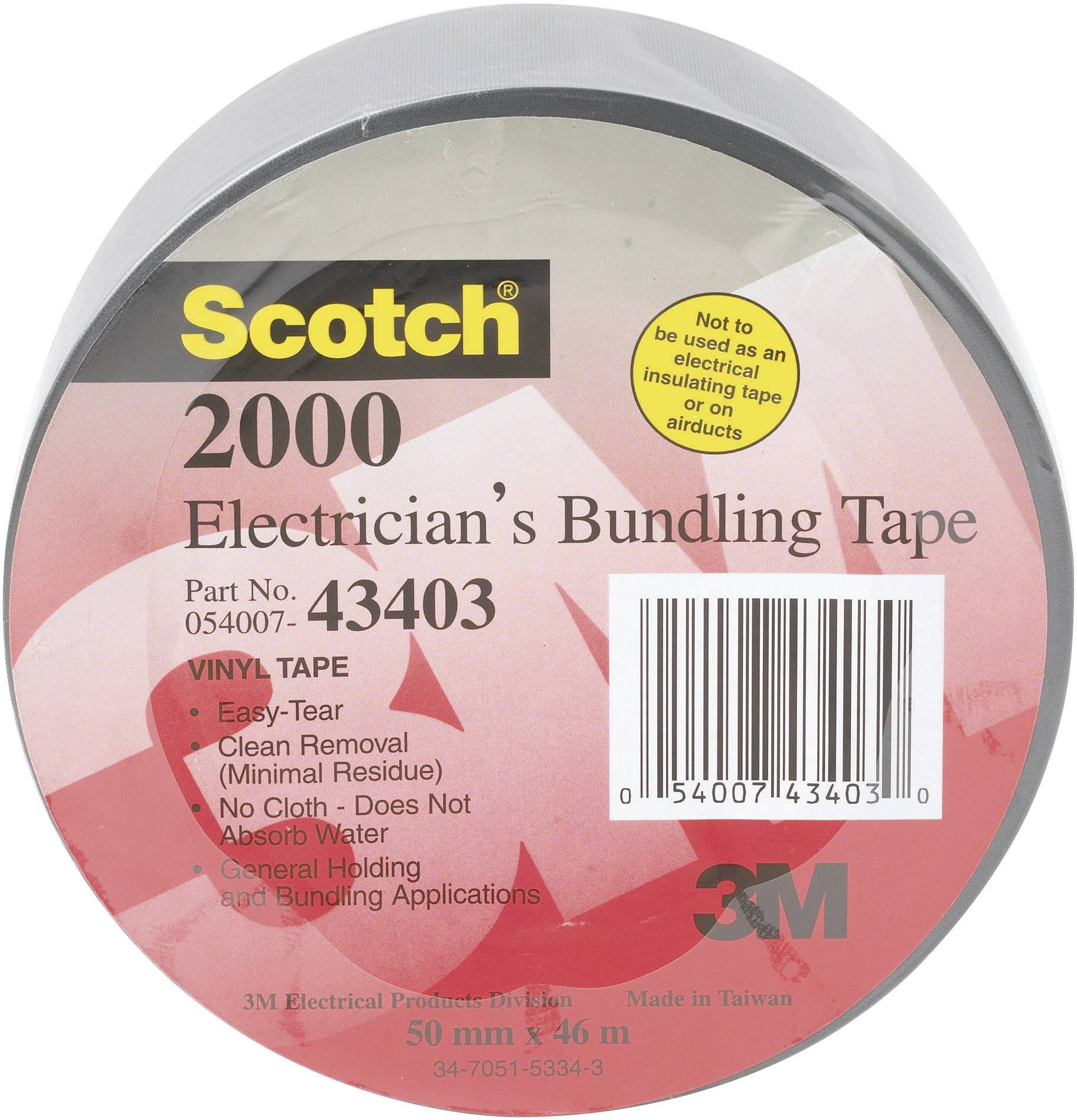 3M Scotch 2000 SCOTCH2000 PVC-Klebeband Scotch® 2000 Grau (L x B) 46 m x 50 mm 1 St.