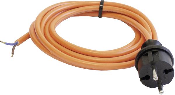 AS Schwabe 70911 Strom Anschlusskabel Orange 3.00 m