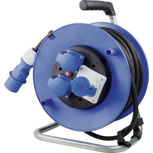 AS Schwabe 10176 Kabeltrommel 25.00 m Schwarz CEE-Stecker 16 A 3polig