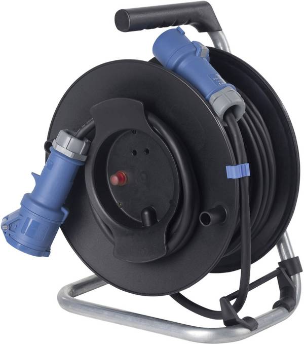 AS Schwabe 12270 Kabeltrommel 25 m Schwarz CEE-Stecker 16 A 3polig