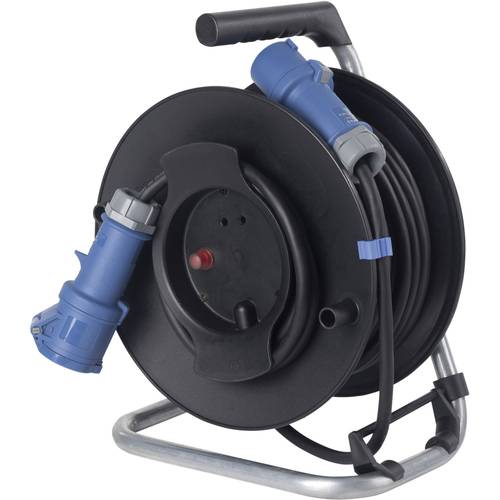 AS Schwabe 12270 Kabeltrommel 25.00 m Schwarz CEE-Stecker 16 A 3polig