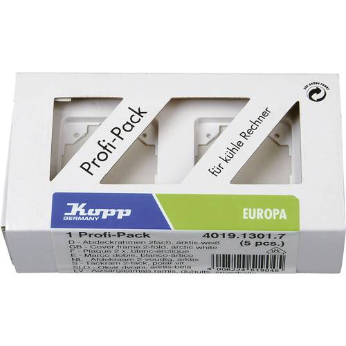 Kopp 2fach Rahmen Europa Arktis-Weiß, Matt 401913017 5 St.