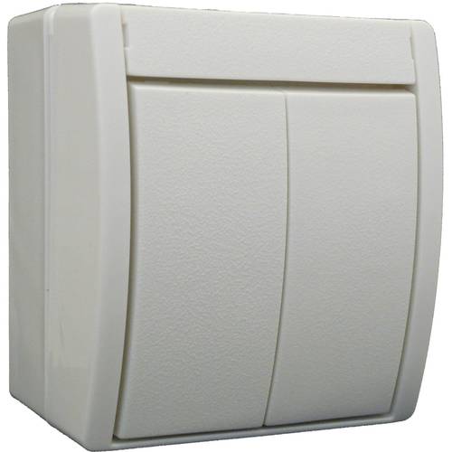 Busch-Jaeger 2601/5 W-54 Feuchtraum-Schalterprogramm Serienschalter Ocean Aufputz Weiß 1 St.