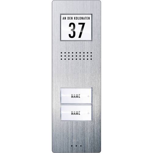 Thumbnail - m-e modern-electronics ADV 220 Vistadoor Türsprechanlage Kabelgebunden Außeneinheit 2 Familienhaus Edelstahl