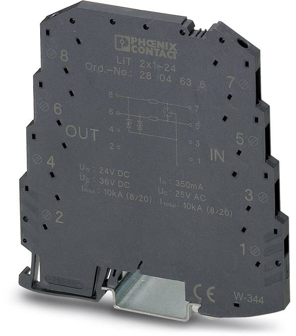 Phoenix Contact 2804636 LIT 2X1-24 Überspannungsschutz-Ableiter 10er Set Überspannungsschutz für: Verteilerschrank 5 kA ...
