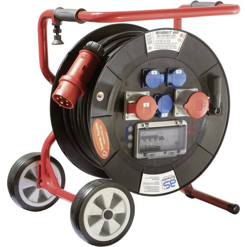 AS Schwabe 26202 Kabeltrommel 30.00 m Schwarz CEE-Stecker 32 A 5polig