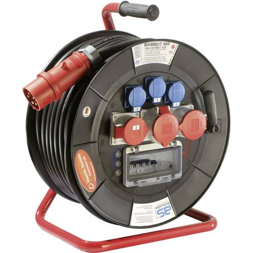 AS Schwabe 26103 Kabeltrommel 40.00 m Schwarz CEE-Stecker 32 A 5polig