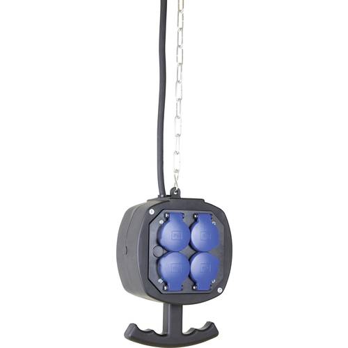 AS Schwabe 60973 8fach Steckdosen-Verteiler Schwarz