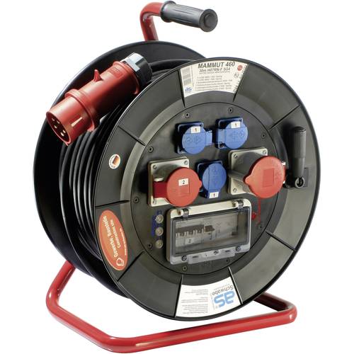 AS Schwabe 26102 Kabeltrommel 30.00 m Schwarz CEE-Stecker 32 A 5polig