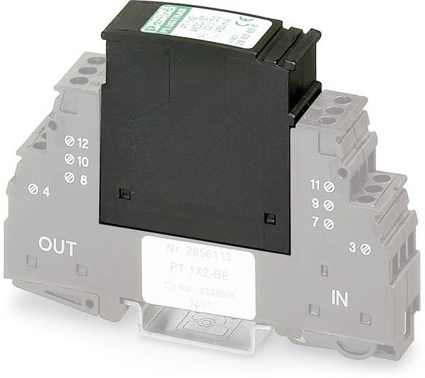 Phoenix Contact 2856032 PT 1X2-24DC-ST Überspannungsschutz-Ableiter steckbar 10er Set Überspannungsschutz für: Verteilerschrank 10 kA  10 St.