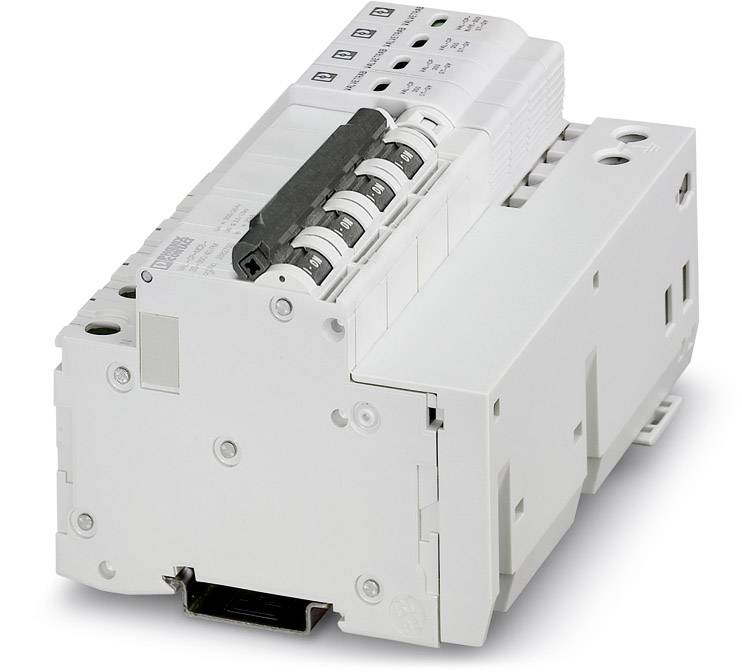Ein weißer Schaltschrank mit mehreren Schaltern auf der Oberseite, verwendet zur Regelung von elektrischen Stromkreisen.