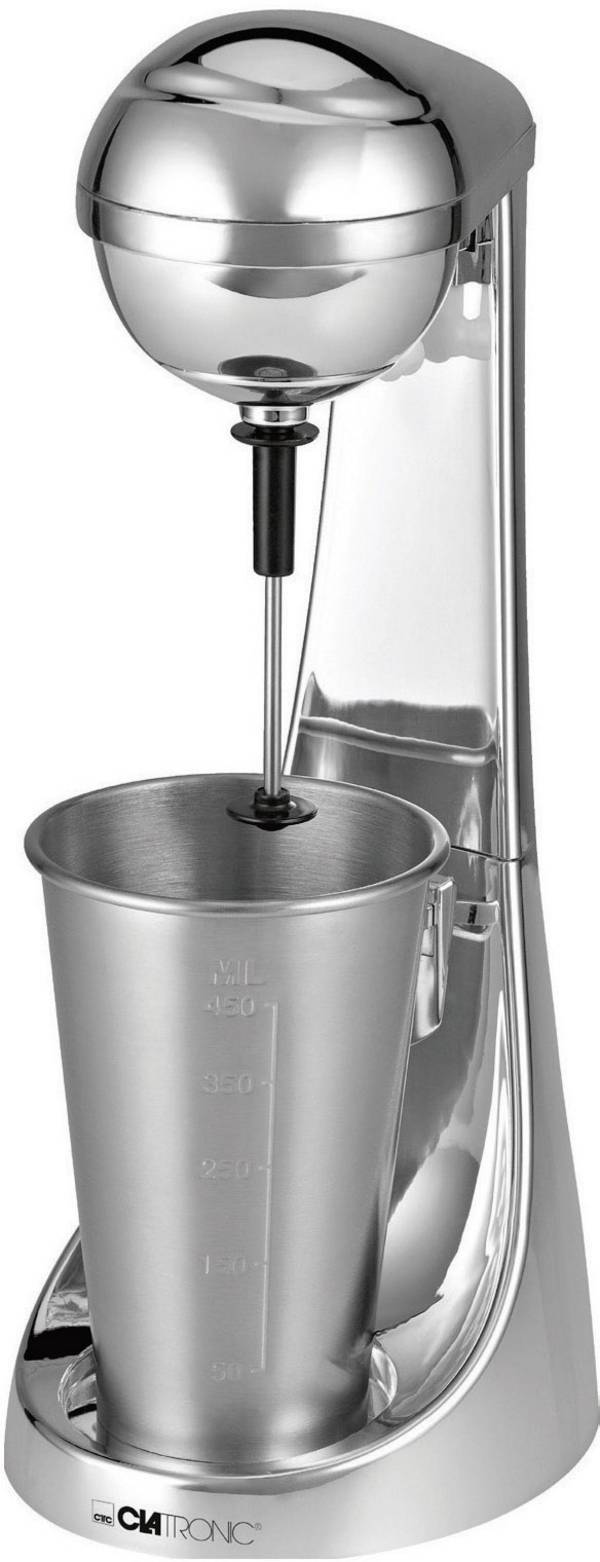 Clatronic BM3472 Barmixer 65 W mit Mixbecher Edelstahl