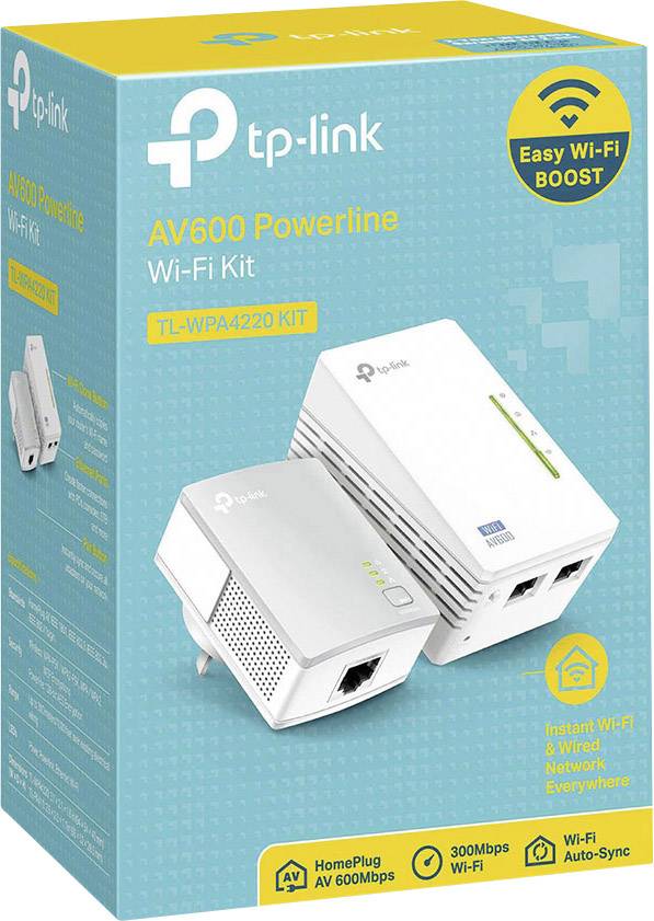 TP-LINK TL-WPA4220KIT Powerline WLAN Starter Kit TL-WPA4220KIT 600 MBit/s-4