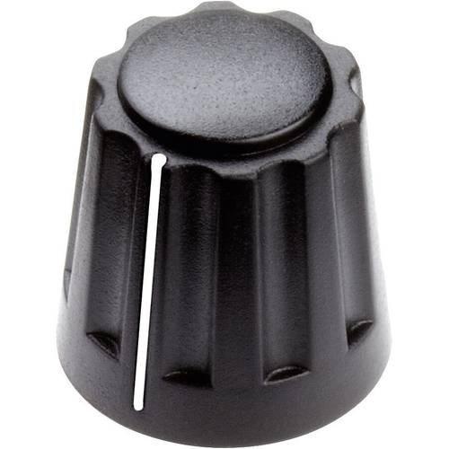 Mentor 4331.6001 4331.6001 Drehknopf mit Zeiger Schwarz (Ø x H) 14.5 mm x 14 mm 1 St.