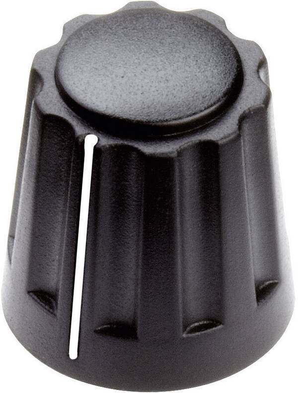 Mentor 4331.6001 4331.6001 Drehknopf mit Zeiger Schwarz (Ø x H) 14.5 mm x 14 mm 1 St.