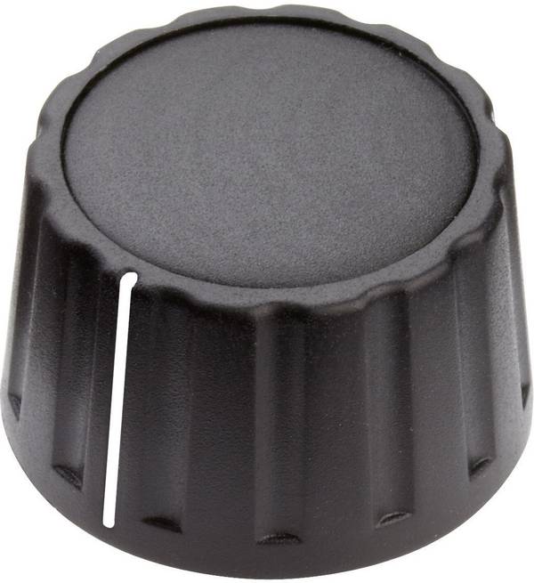 Mentor 4333.6001 4333.6001 Drehknopf mit Zeiger Schwarz (Ø x H) 28 mm x 17 mm 1 St.