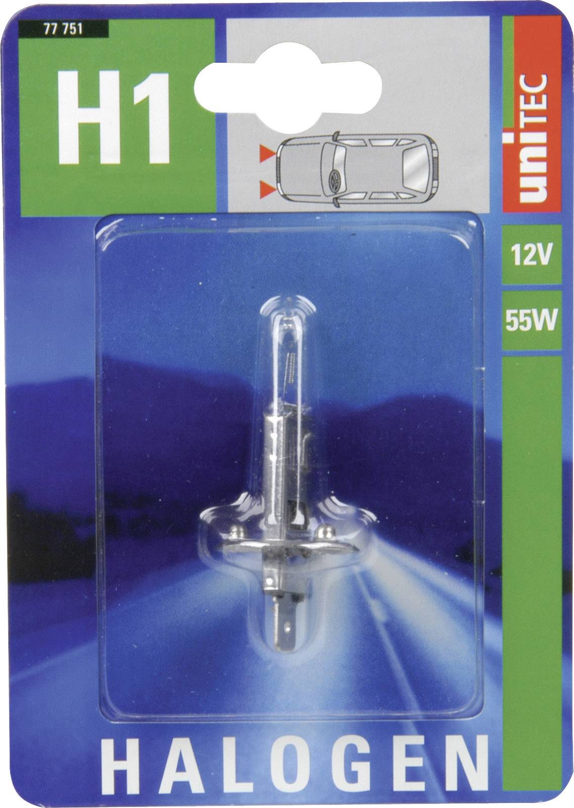 Unitec 77751 Halogen Leuchtmittel Standard H1 55 W 12 V kaufen 