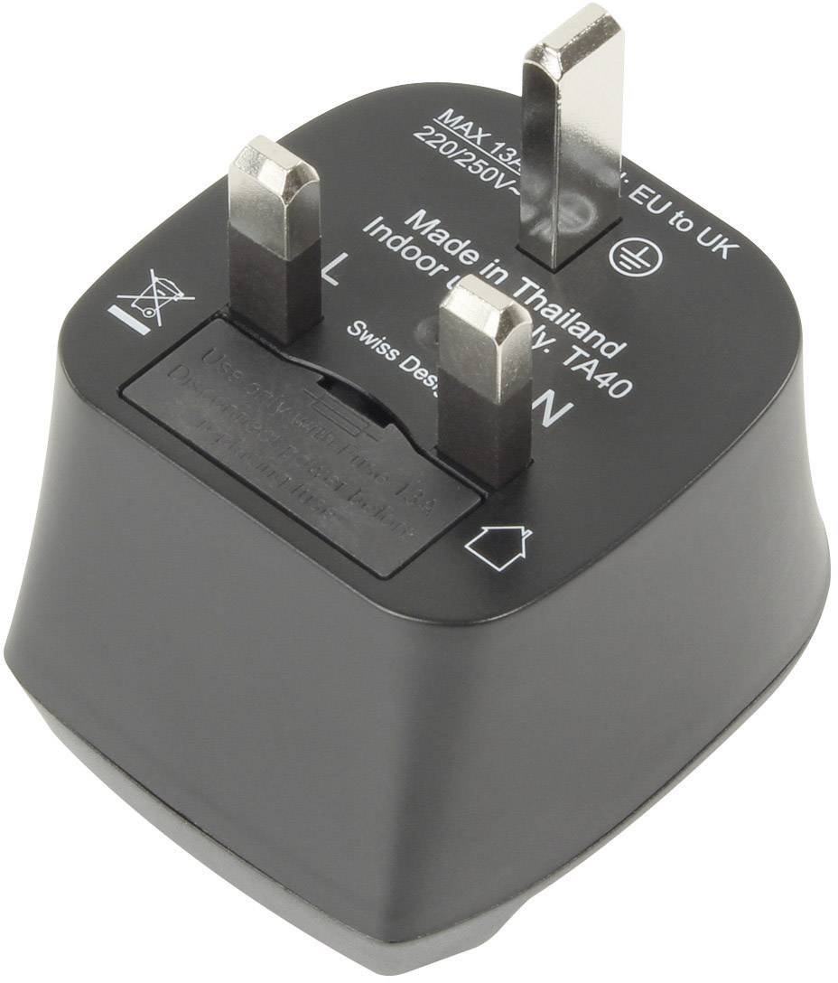 Ansmann 1250-0001 Reiseadapter EU to UK-4