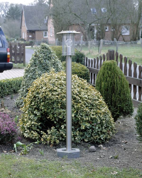 Brilliant 44785/82 York Außenstandleuchte   Halogen E27 60 W Edelstahl