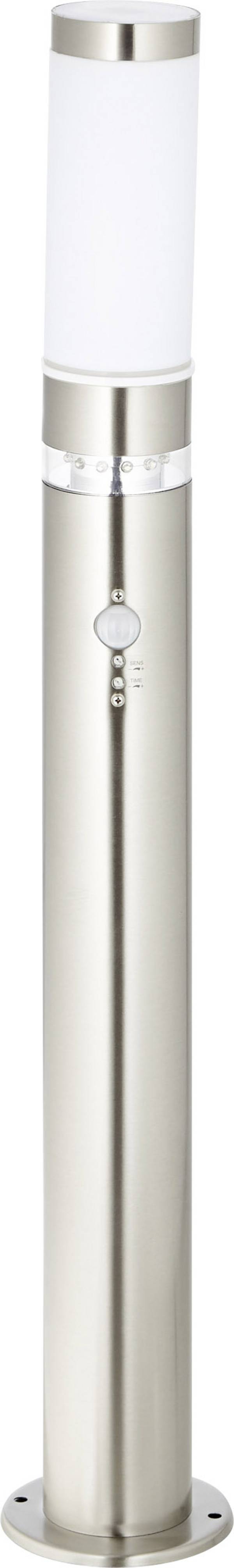 Brilliant G46799/82 Bole Außenstandleuchte mit Bewegungsmelder   Energiesparlampe, LED E27, LED fest eingebaut 60.84 W Edelstahl