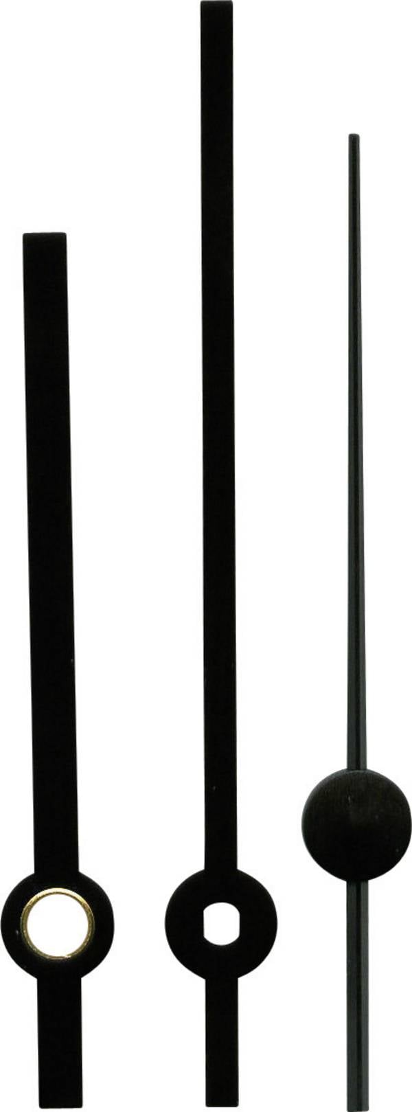 Zeigersatz Standard Aluminium Schwarz Schlitz