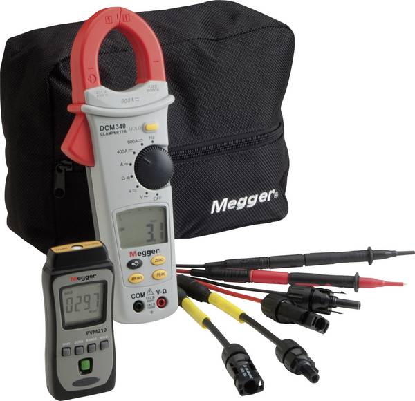Megger PVK330 Photovoltaik-Multimeter, Stromzange digital CAT III 600 V Anzeige (Counts): 4000