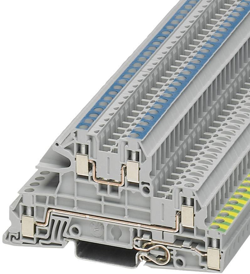 Phoenix Contact 3076030 Installationsschutzleiterklemme 5.2 mm Schrauben Grau 1 St.