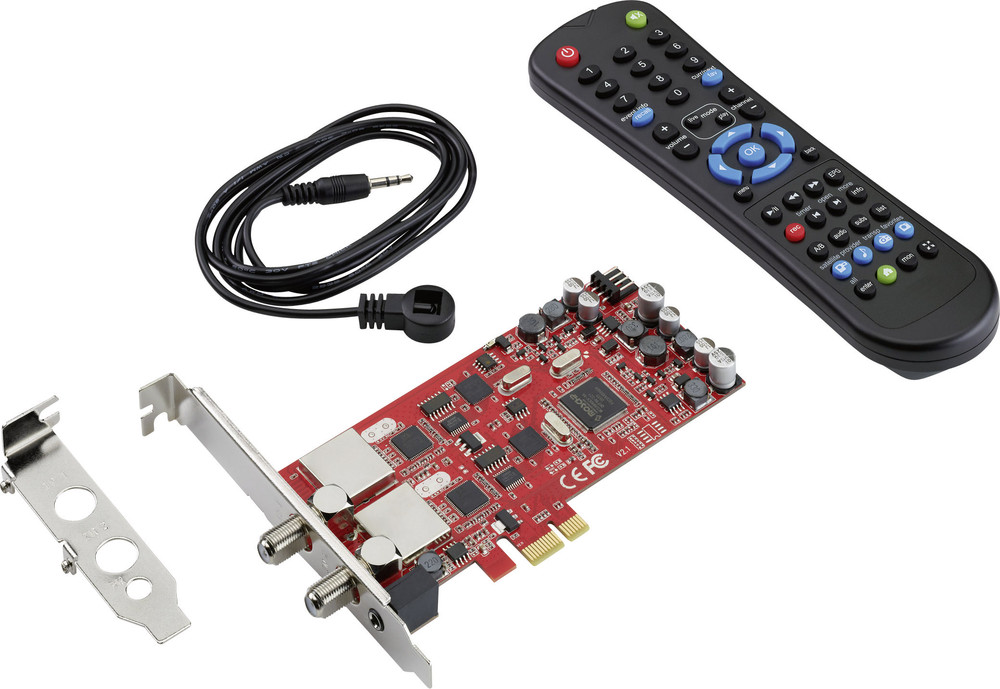 DVB-S PCIe-Karte Terratec Cinergy S2 PCI Dual mit Fernbedienung