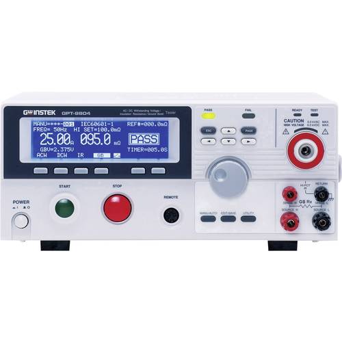 GW Instek GPT-9804 Isolationsmessgerät kalibriert (ISO) 100 V, 250 V, 500 V, 1000 V 9500 MΩ