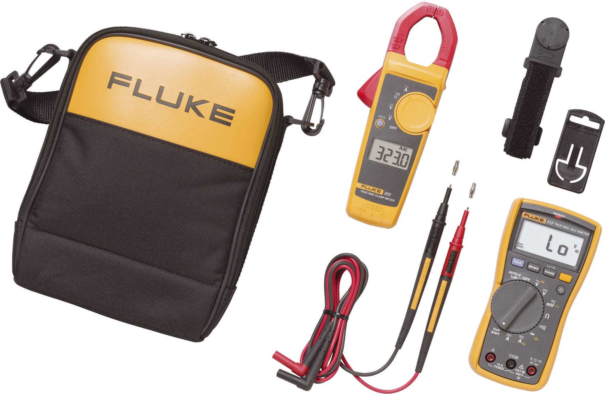 FLUKE Hand-Multimeter, Stromzange digital Fluke FLUKE-117/323 Kalibriert nach: Werksstandard CAT III