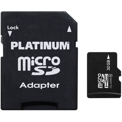 Platinum 177332 microSDHC-Karte 32 GB Class 10 inkl. SD-Adapter