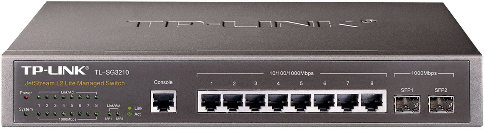 TP-LINK JetStream? 8-Port Gigabit L2+ Managed Switch with 2 SFP Slots