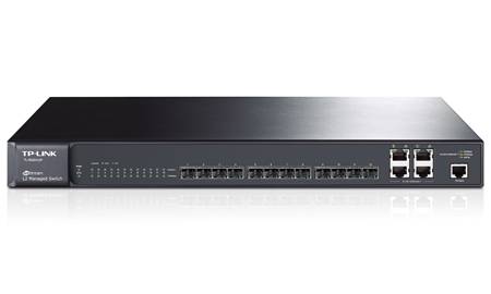JetStream TL-SG5412F - Switch - managed - 12 x SFP + 4 x 1000Base-T (Kombi)-1