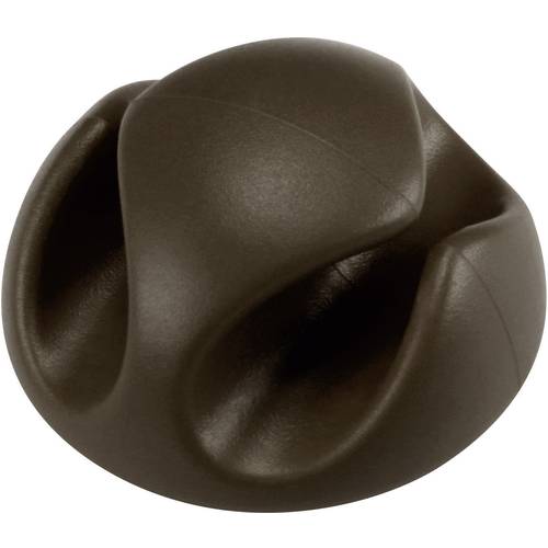 TRU COMPONENTS Kabelhalter selbstklebend 558356 Bündel-Ø-Bereich 8 mm (max) Braun 1 St.