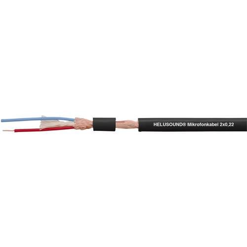Helukabel 400038 Mikrofonkabel 2 x 0.22 mm² Schwarz Meterware