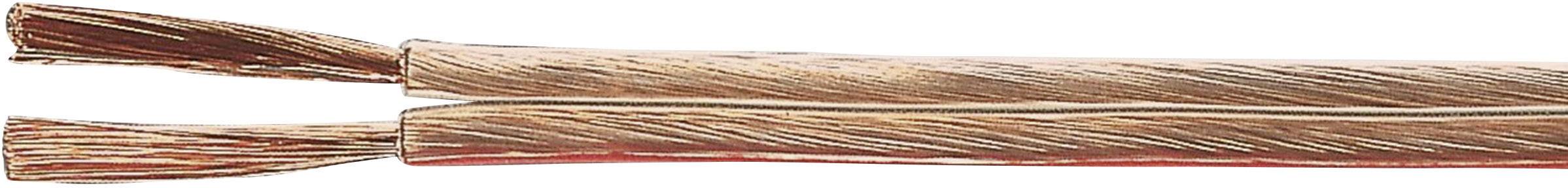 HELU 40181 Lautsprecherkabel 2 x 0.75 mm² Transparent Meterware