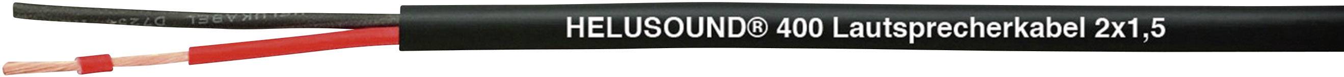 HELU 400089 Lautsprecherkabel 2 x 1.5 mm² Schwarz Meterware