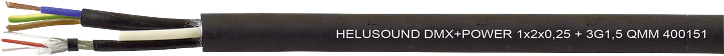 HELUKABEL Kombikabel 1 x 2 x 0.25 mm² + 3 G 1.50 mm² Schwarz Helukabel 400151 Meterware