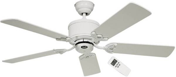 CasaFan Eco Elements Deckenventilator 23 W (Ø x H) 132 cm x 285 mm Lack-Weiß mit Fernbedienung