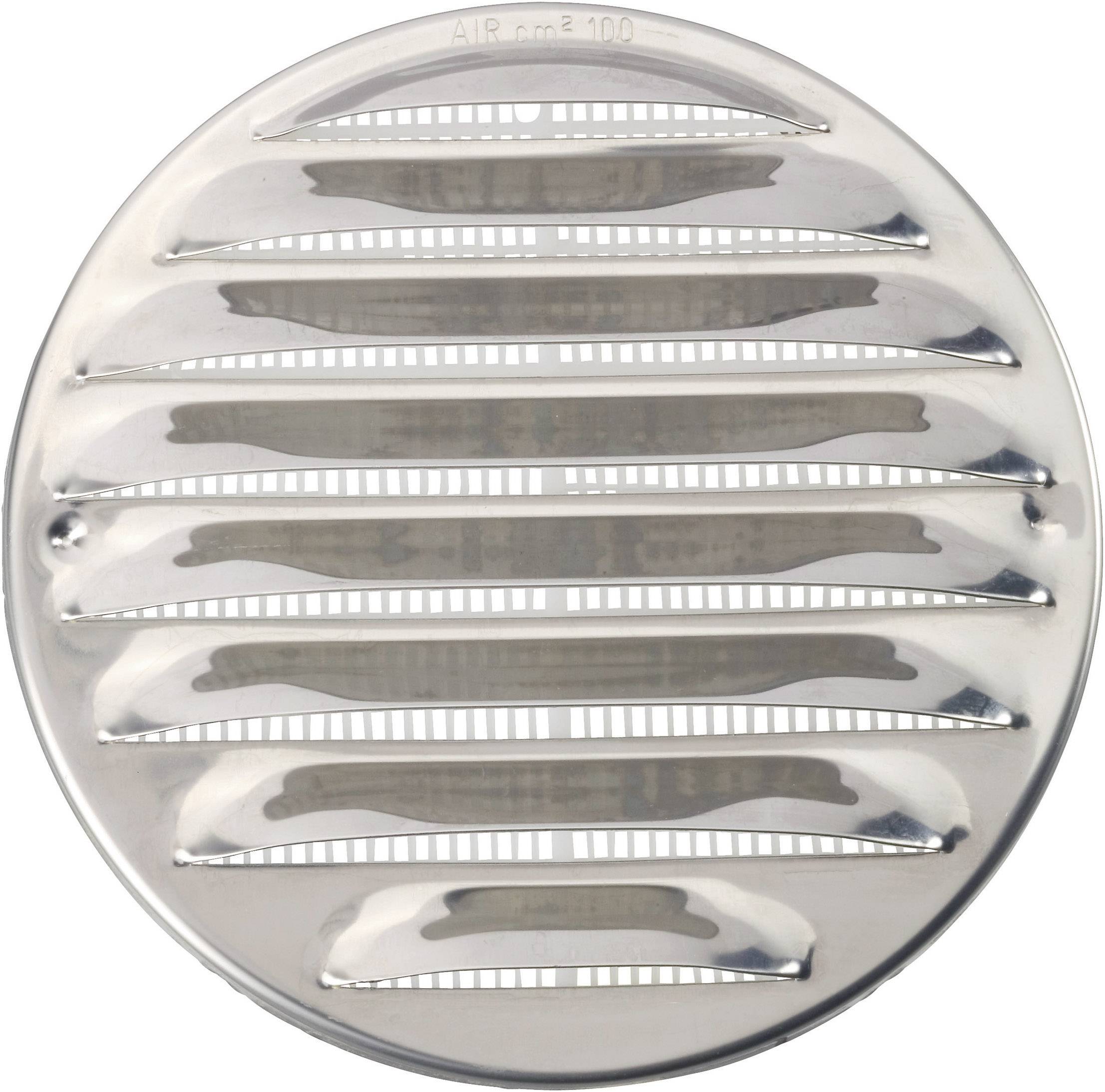 Wallair N31835 Abluftgitter Edelstahl Passend für Rohr-Durchmesser: 10 cm