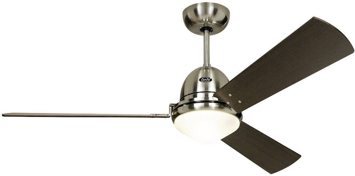 Libeccio Deckenventilator (Ø) 142 cm Flügelfarbe: Kirschbaum, Ahorn, Wenge Gehäusefarbe: Chrom (gebürstet)