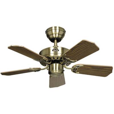 CasaFan Classic Royal 75 MA Deckenventilator 48 W (Ø x H) 75 cm x 225 mm Messing Leuchtenanbau möglich, Wendbare Flügel,-0