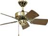 CasaFan Classic Royal 75 MP Deckenventilator 48 W (Ø x H) 75 cm x 225 mm Messing (poliert) Leuchtenanbau möglich, Wendbare Flügel, Austauschbare Flügel, Winterbetrieb