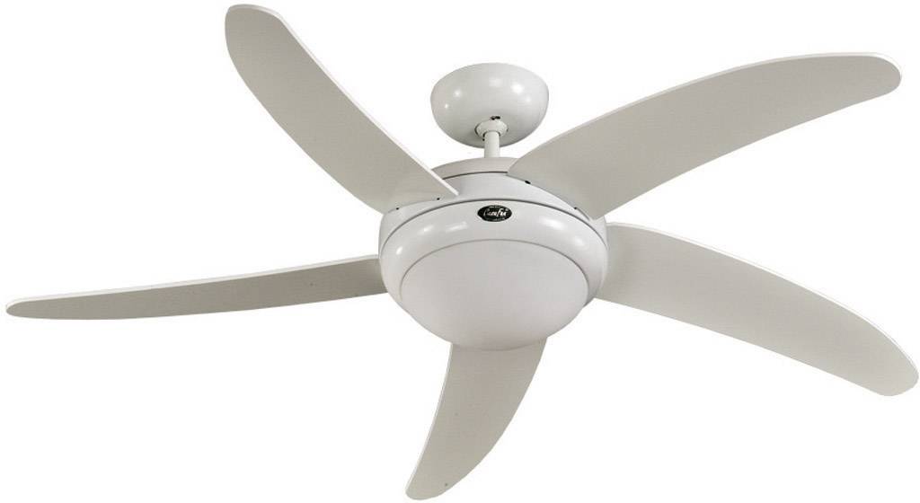 Elica WE Deckenventilator (Ø) 132 cm Flügelfarbe: Weiß Gehäusefarbe: Weiß