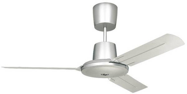 Vortice Nordik Evolution 140 SIL Deckenventilator  70 W (Ø x H) 142 cm x 325 mm Silber Leuchtenanbau möglich