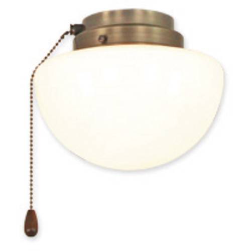 CasaFan 1S MA HALBKUGEL Deckenventilator-Leuchte Opalglas (glänzend)