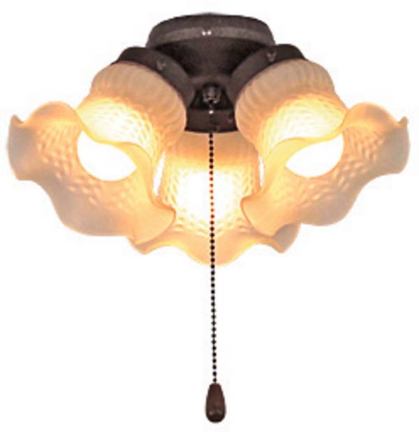 CasaFan 3 BA 3 TULPEN Deckenventilator-Leuchte   Glas matt