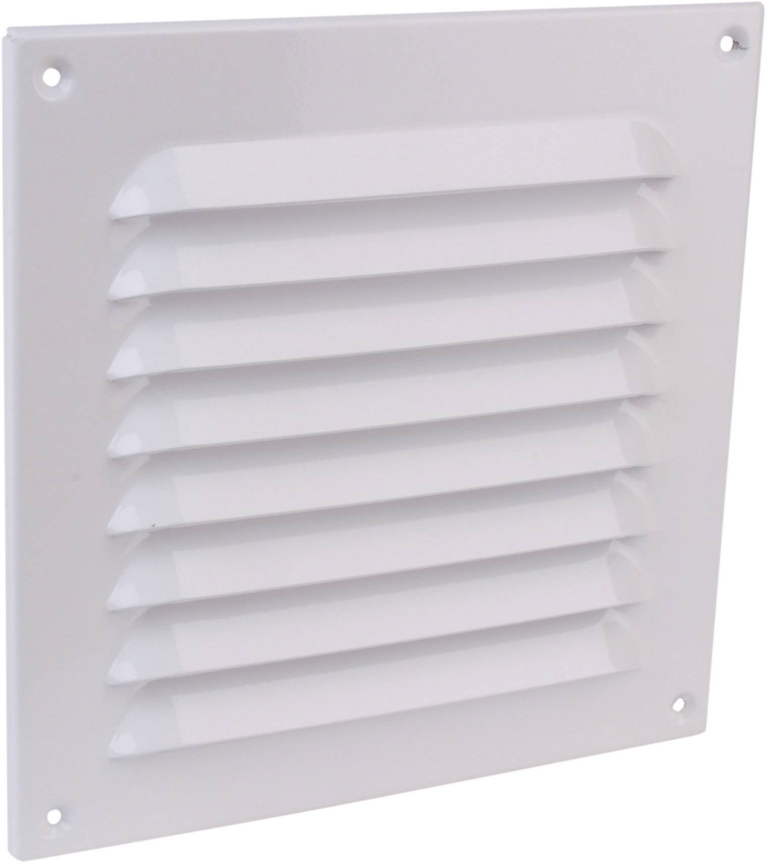 Wallair N31811 Fan Grille 25x25cm White-Coated Aluminium with Net